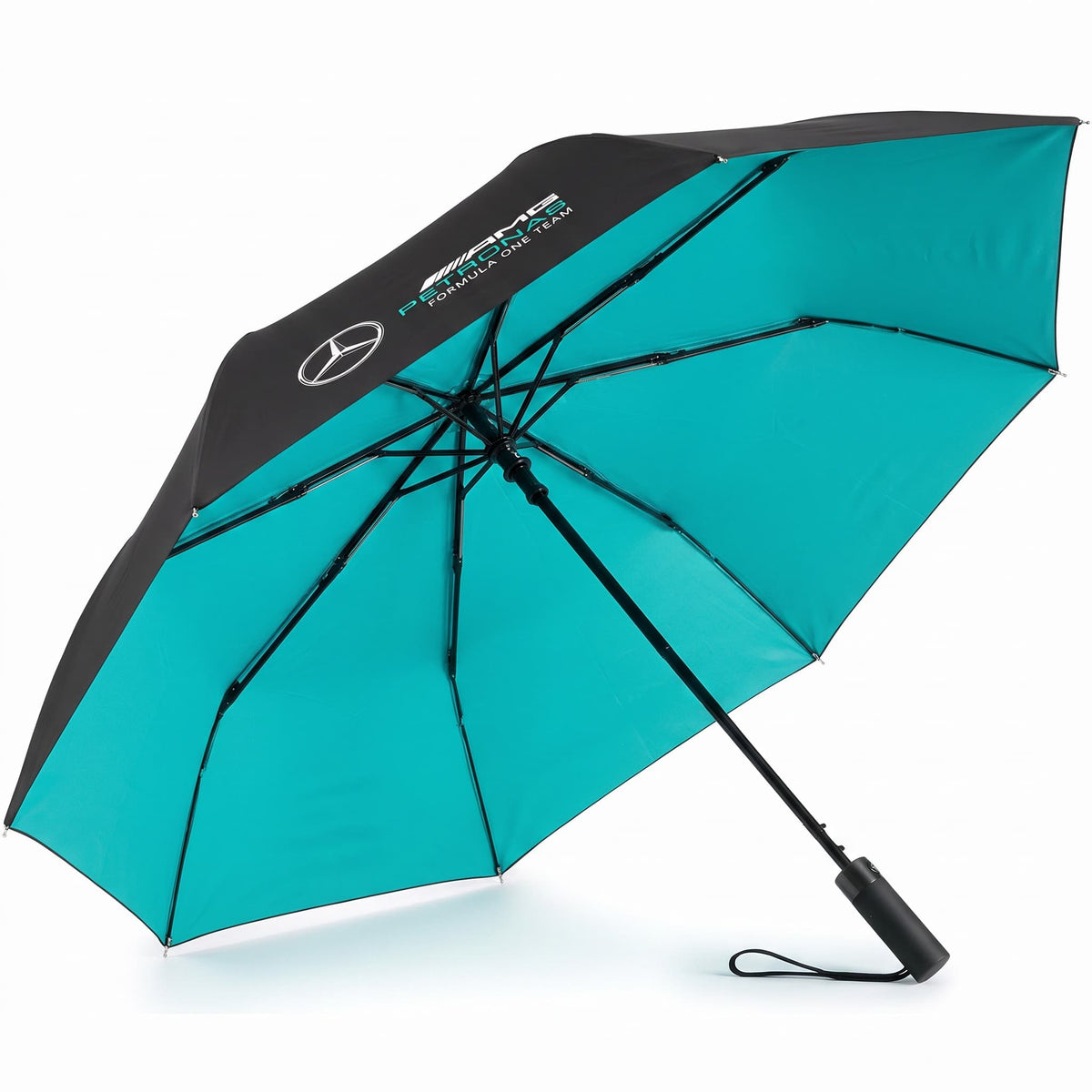 Mercedes Benz Windproof Umbrella Folding Compact AMG Petronas F1 Accessory Black