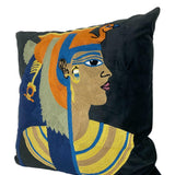 Federa cuscino in velluto ricamato – Cleopatra