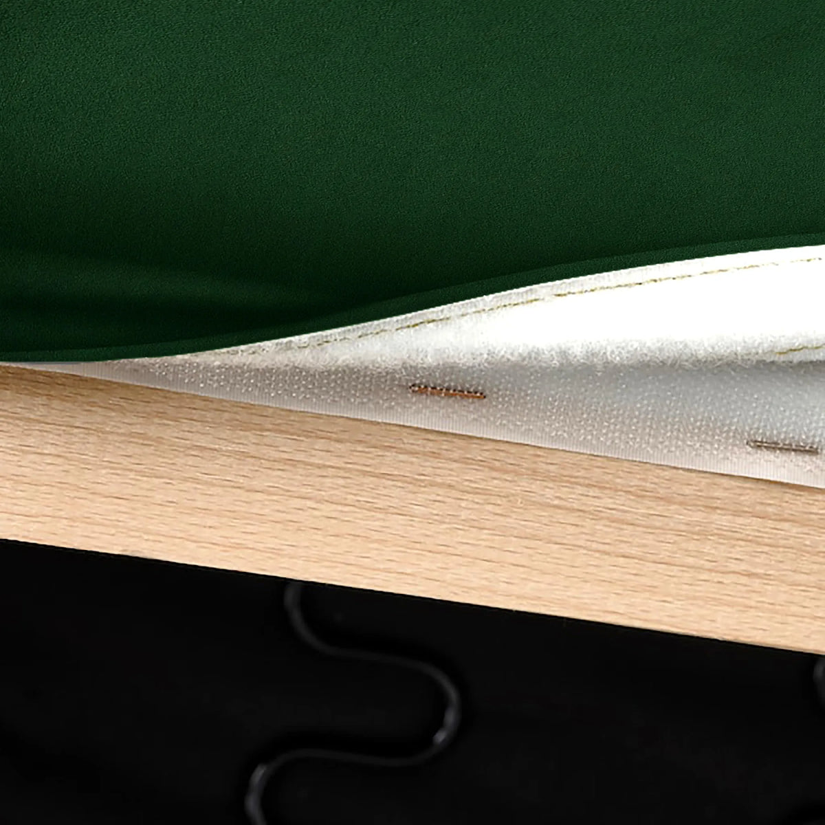 IKEA Klippan Sofa Cover Fitted Replacement Slipcover for 2 Seat Loveseat Velvet Bottle Green