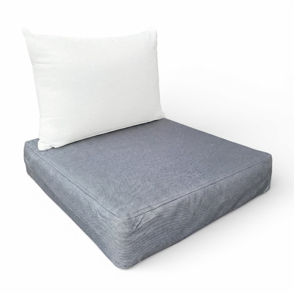 Outdoor Seat Cushions | Fits IKEA FRÖSÖN DUVHOLMEN SOLLERON | Grey