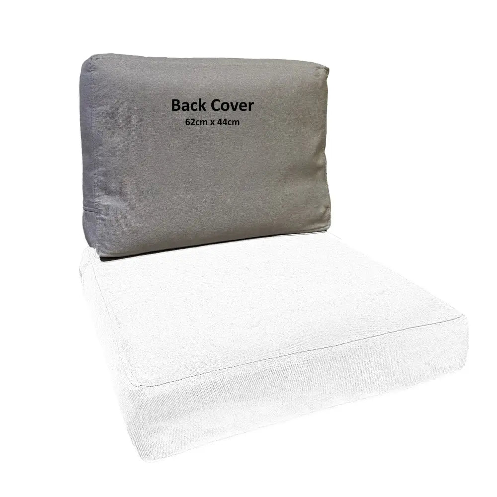 Back Cover for IKEA FRÖSÖN JÄRPÖN and DUVHOLMEN Cushions (Grey) - Outdoor Seat & Cushion Covers
