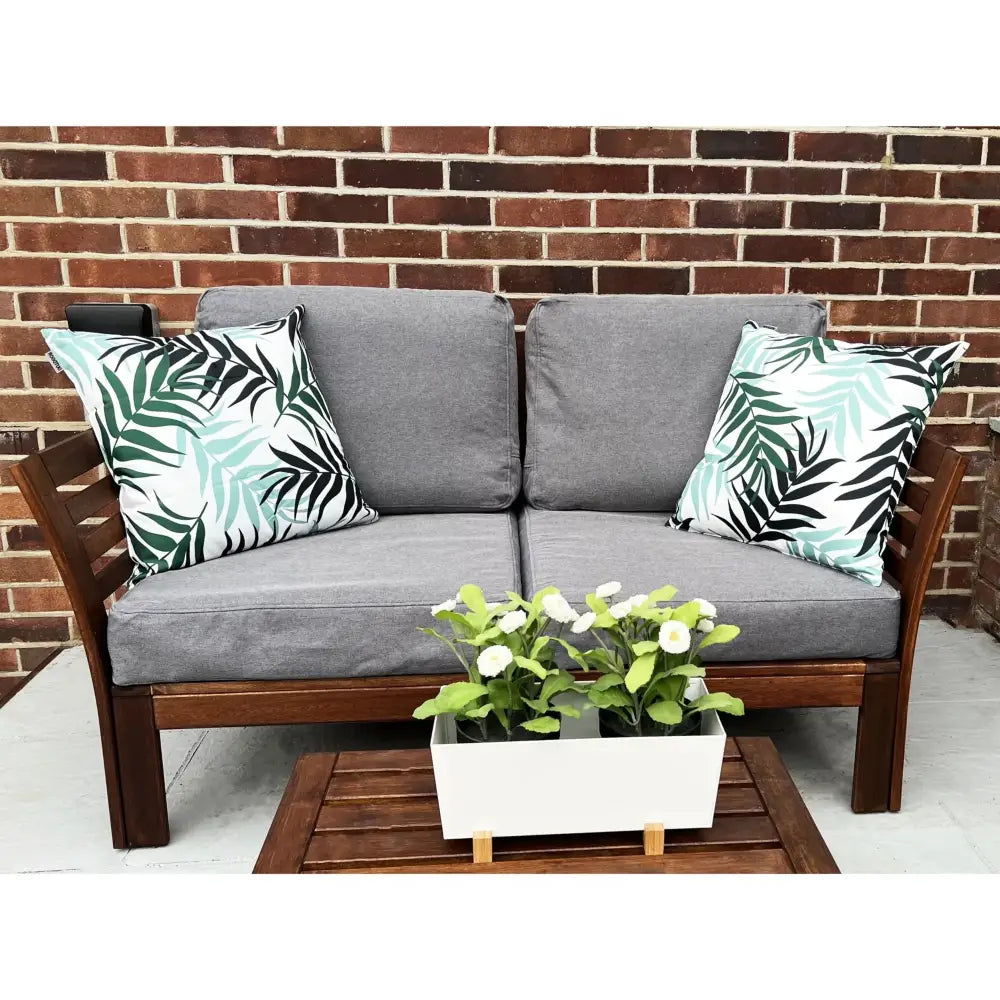 Back Cover for IKEA FRÖSÖN JÄRPÖN and DUVHOLMEN Cushions (Grey) - Outdoor Seat & Cushion Covers