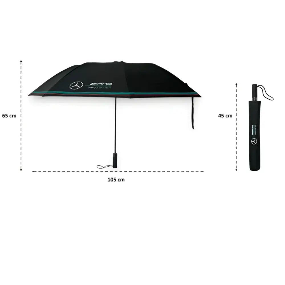 Genuine Mercedes Benz Compact Umbrella Automatic Black - Car Brand Umbrellas