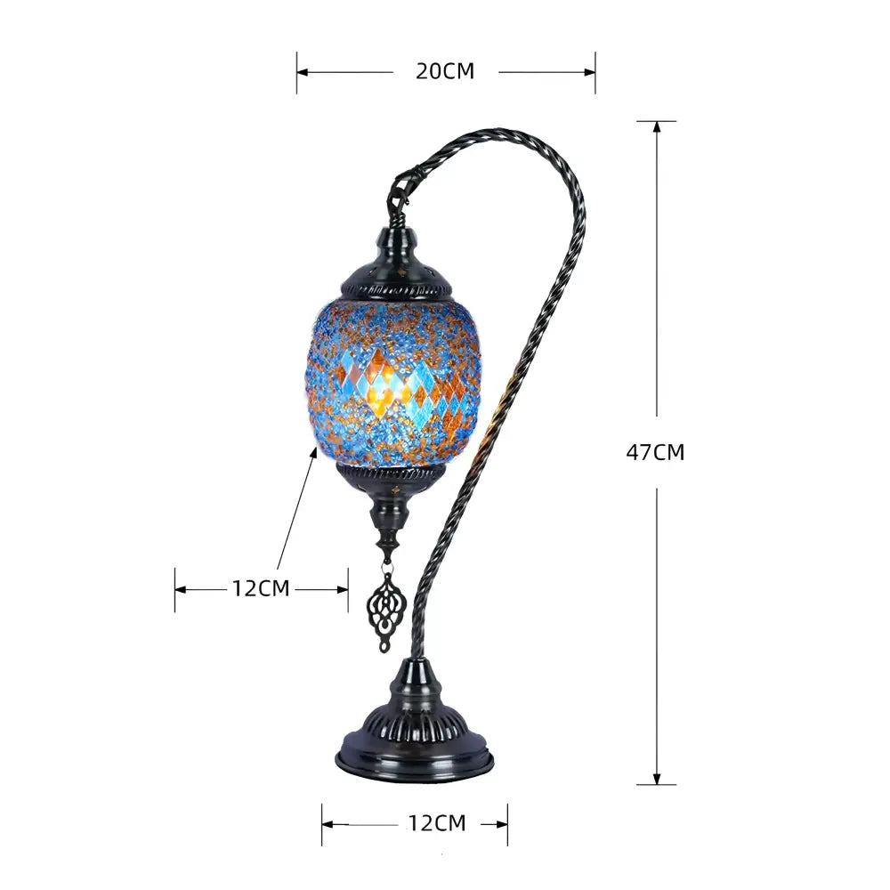 handmade-bohemian-style-corner-bedside-blue-warm-lamp-handcrafted-home-decor-multi-colour-beautiful-elegant-glass-metal-antique