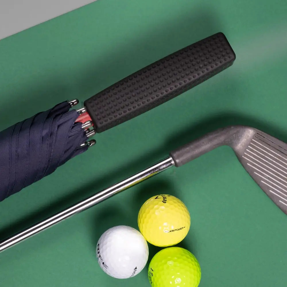 Luxury Golf Umbrella Ultra Strong Anti-UV Automatic Blue Brolly by Hidewise London - Luxury Umbrella