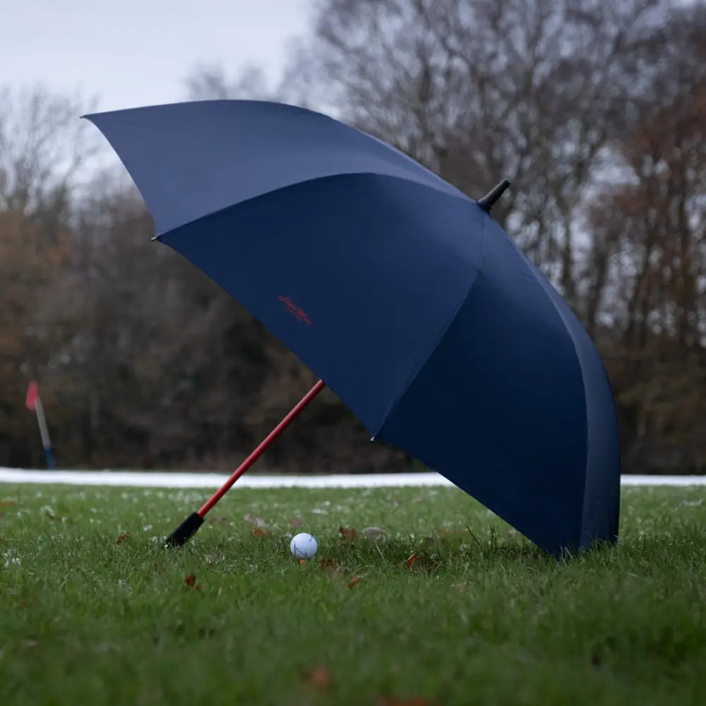 Luxury Golf Umbrella Ultra Strong Anti-UV Automatic Blue Brolly by Hidewise London - Luxury Umbrella