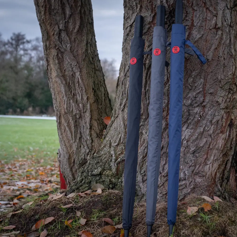 Luxury Golf Umbrella Ultra Strong Anti-UV Automatic Grey Brolly by Hidewise London - Luxury Umbrella