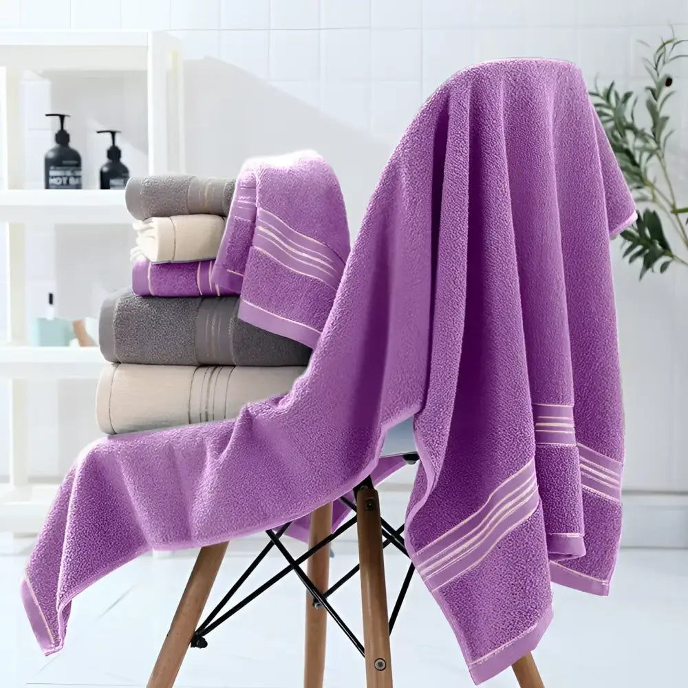 Luxury Pure 100% Organic Bamboo Cotton Towels Lilac by Cosy Burrows - Luxury Bamboo Towels
