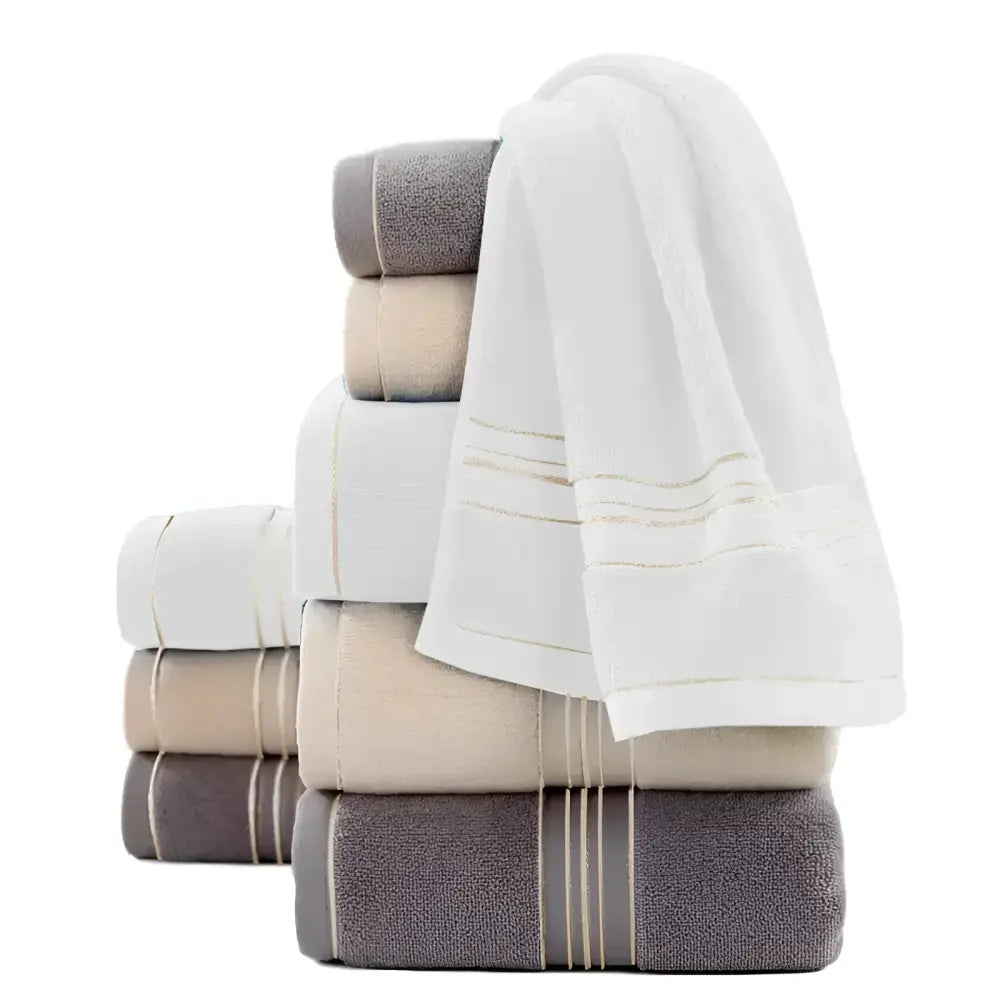 Luxury Pure 100% Organic Bamboo Cotton Towels Off White by Cosy Burrows - Luxury Bamboo Towels