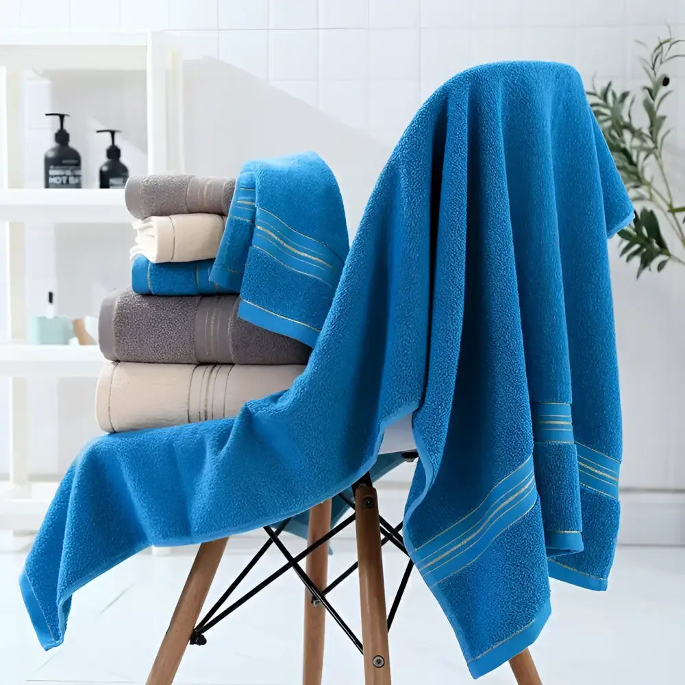 Luxury Pure 100% Organic Bamboo Cotton Towels Teal Blue by Cosy Burrows - Luxury Bamboo Towels