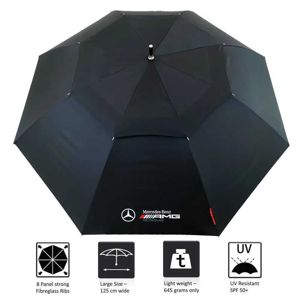 Mercedes-Benz AMG Petronas Car Accessories Umbrella Windproof Anti-UV Automatic Brolly - Car Brand Umbrellas