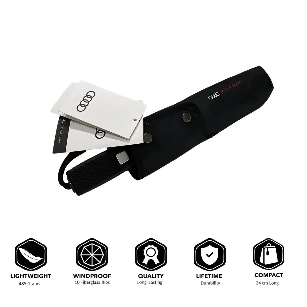 Premium Quality Audi Car Accessories Umbrella Ultra Strong Anti-UV Automatic Folding Brolly - Car Brand Umbrellas