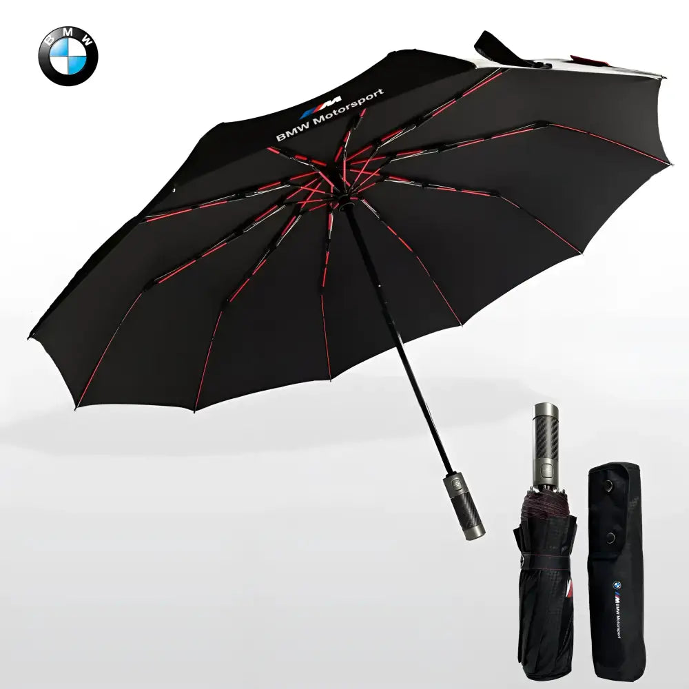 Premium Quality BMW Car Accessories Umbrella Ultra Strong Anti-UV Automatic Folding Brolly - Car Brand Umbrellas
