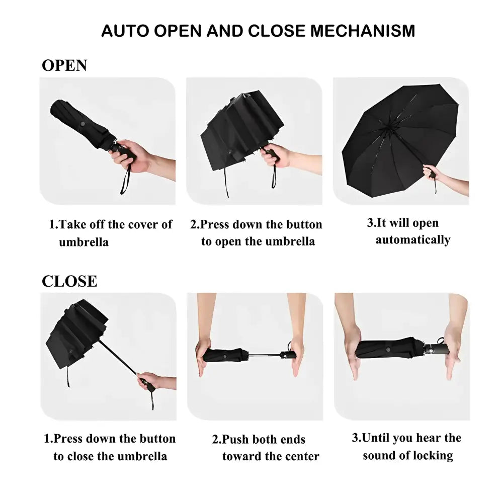 Premium Quality Mercedes Benz Car Accessories Umbrella Ultra Strong Anti-UV Automatic Folding Brolly - Car Brand