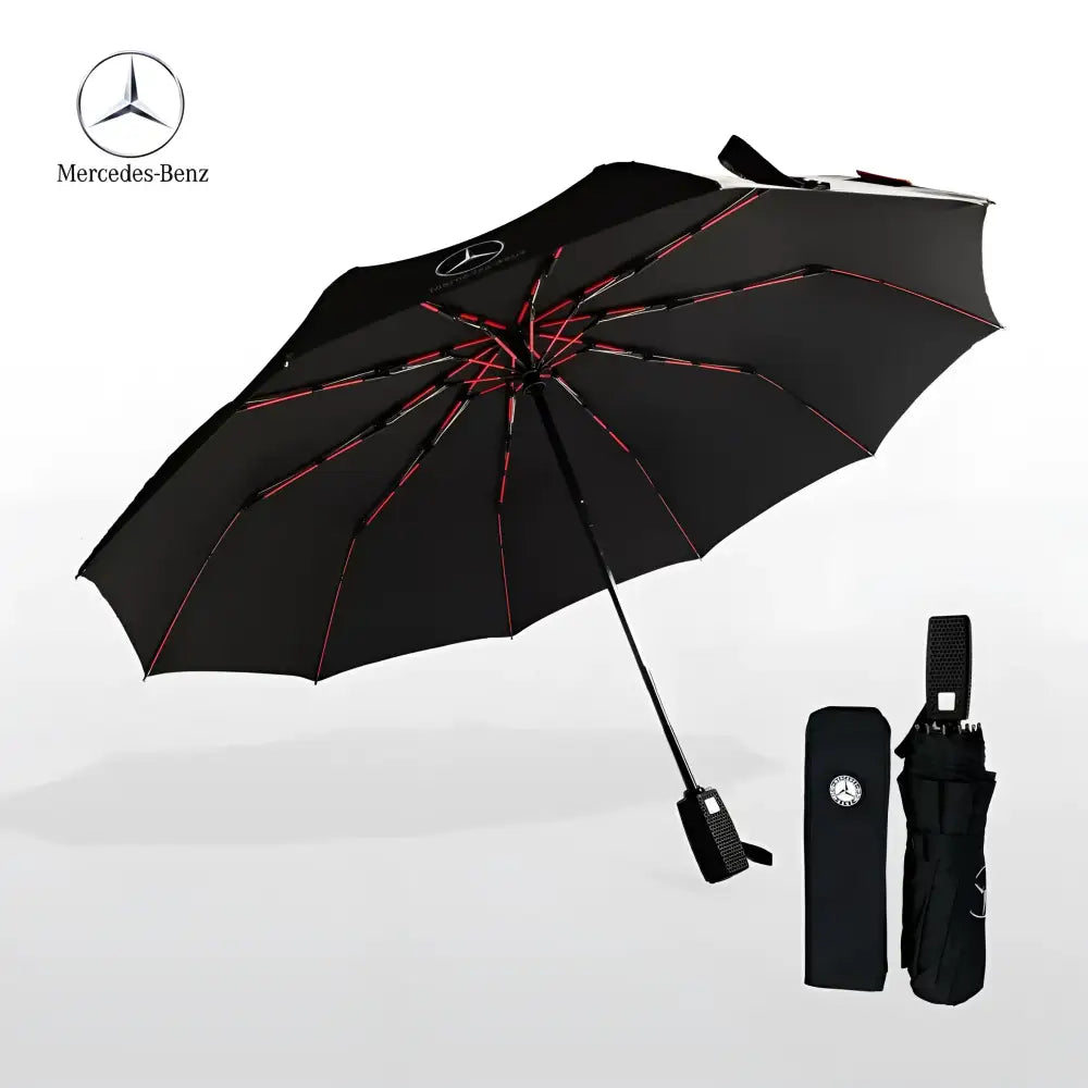 Premium Quality Mercedes Benz Car Accessories Umbrella Ultra Strong Anti-UV Automatic Folding Brolly - Car Brand