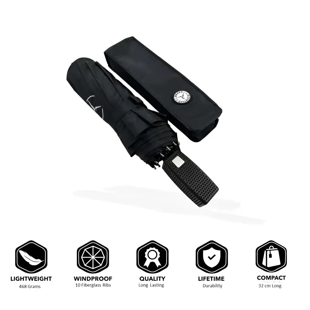 Premium Quality Mercedes Benz Car Accessories Umbrella Ultra Strong Anti-UV Automatic Folding Brolly - Car Brand