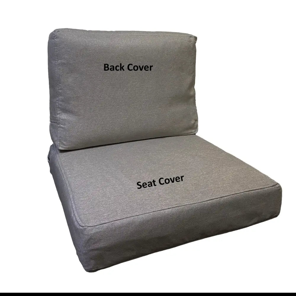 Seat & Back Cover for IKEA FRÖSÖN JÄRPÖN and DUVHOLMEN Cushions (Grey) - Outdoor Seat & Cushion Covers