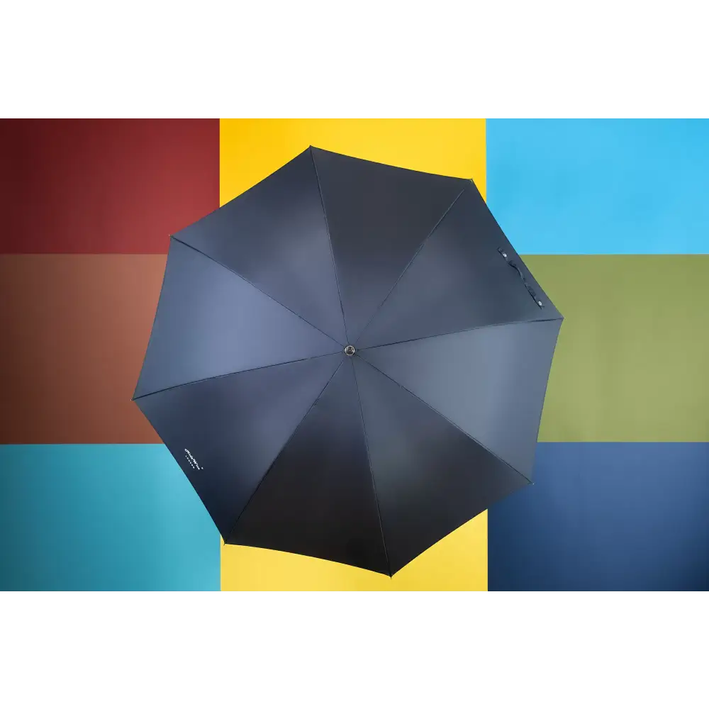 hidewise-london-umbrella-wooden-J-handle-strong-premium-quality-brolly-navy-blue-gust-proof-straight-golf-size