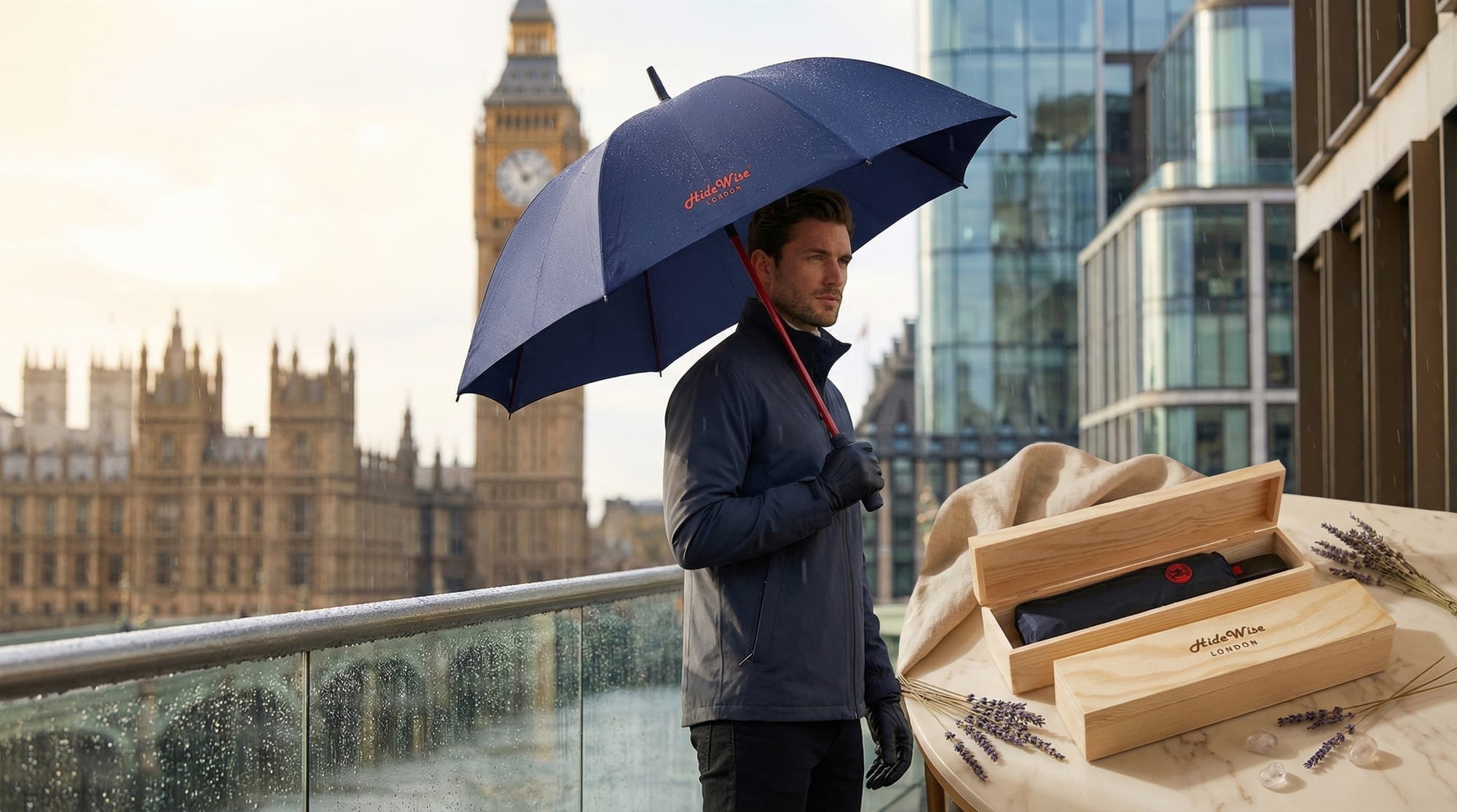 Best Luxury Umbrellas 2025 Hidewise London UV Resistant Windproof Golf & Automatic Brolly