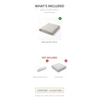 Outdoor Back Cushion Cover 62x44 cm – Fits IKEA Frösön Duvholmen – Pebble