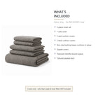 IKEA EKTORP 2 Seat Sofa Cover - 5-Piece Washable Slipcover Set, Grey Chenille-Bouclé