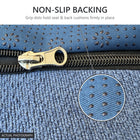 IKEA EKTORP 2 Seat Sofa Cover - 5-Piece Washable Slipcover Set, Denim Blue Chenille-Bouclé