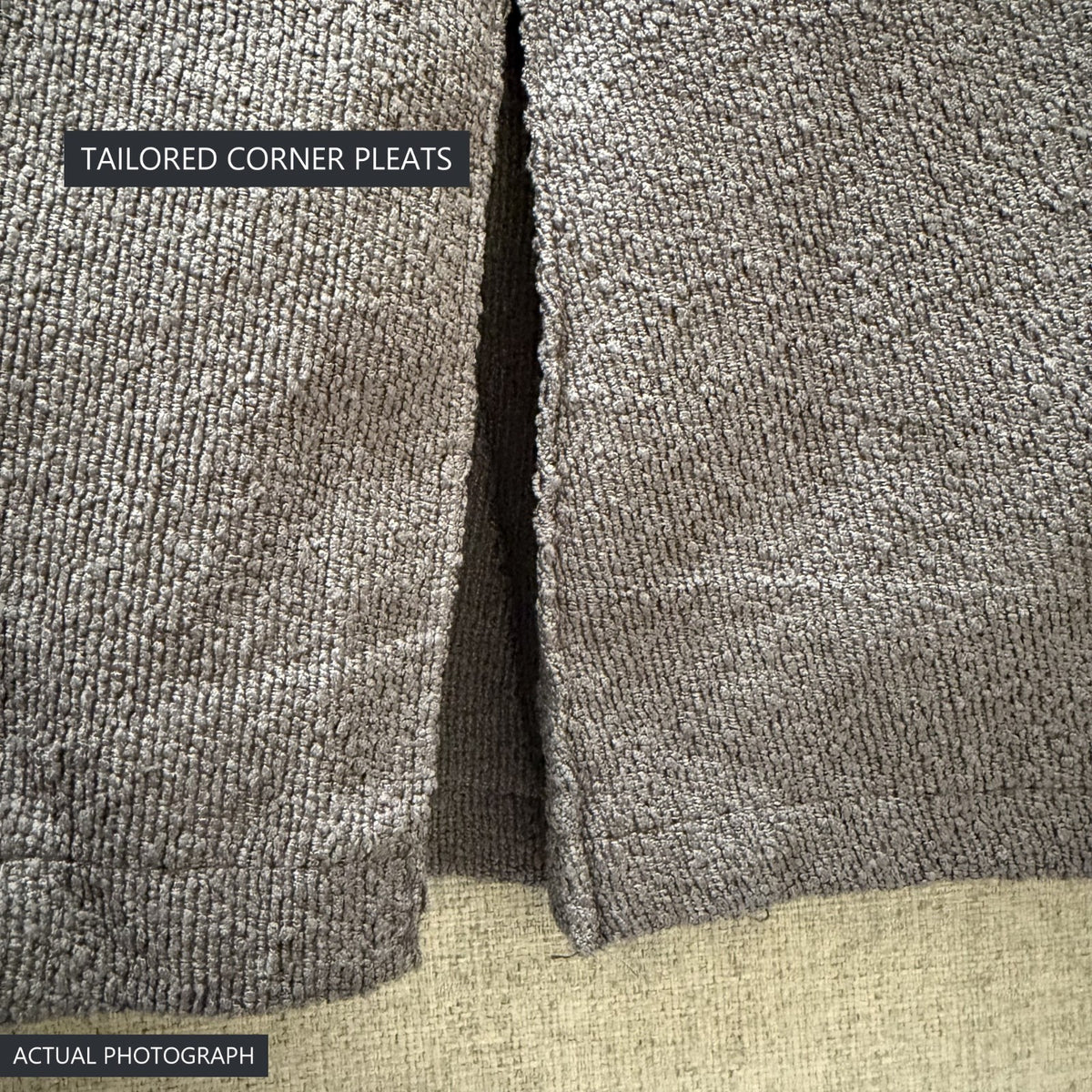 IKEA EKTORP 2 Seat Sofa Cover - 5-Piece Washable Slipcover Set, Grey Chenille-Bouclé