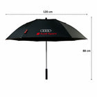 Audi Paraply - Golftillbehör med varumärke, Vindtät Automatisk öppning Svart Merchandise Present