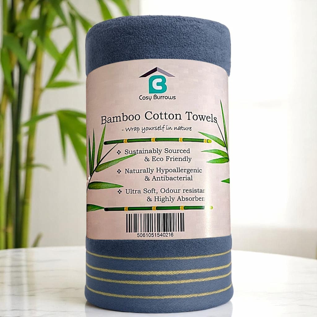Soft Grey bamboo bath sheet — sustainably sourced, hypoallergenic spa towel