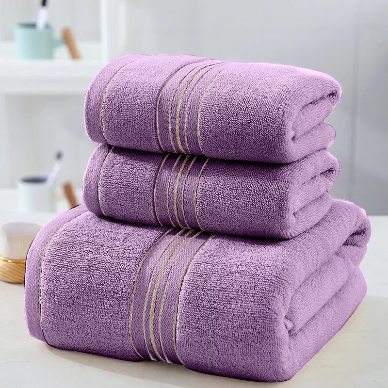 Luxury Pure 100% Organic Bamboo Cotton Towels Lilac by Cosy Burrows
