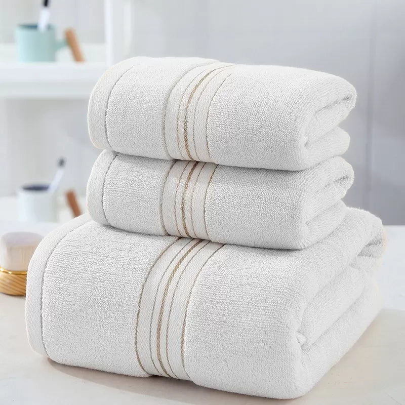 Luxury Pure 100% Organic Bamboo Cotton Towels Off White by Cosy Burrows