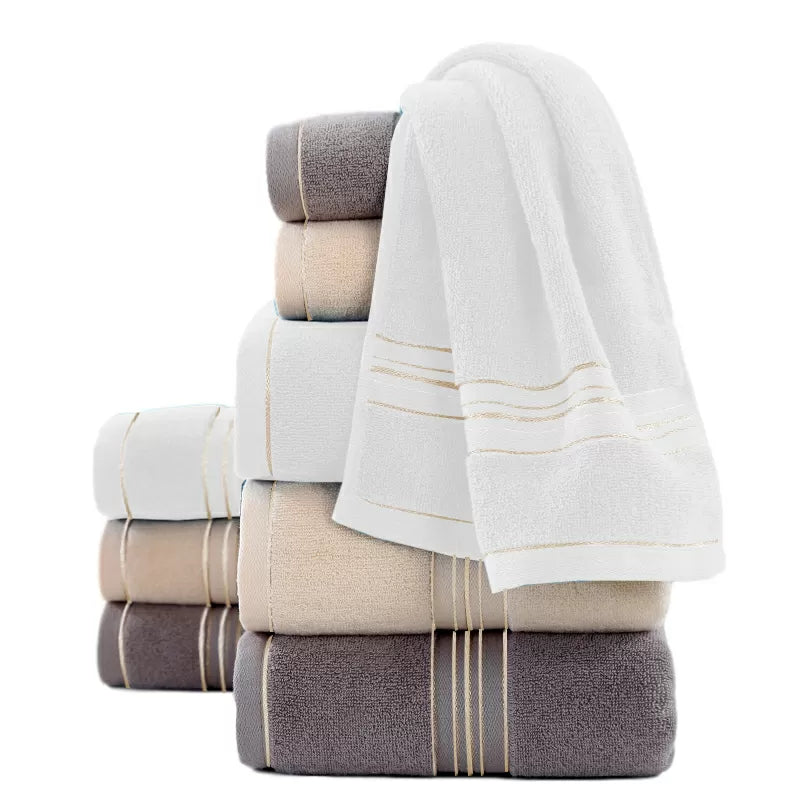 Luxury Pure 100% Organic Bamboo Cotton Towels Off White by Cosy Burrows