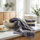 Grey bamboo cotton bath towel — soft, absorbent everyday spa towel