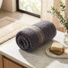 Grey bamboo cotton bath sheet — quick-dry, plush oversized towel