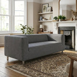 IKEA Klippan Sofa Cover Fitted Replacement Polycotton Slipcover for 2 Seat Loveseat Grey / Gray