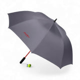 HideWise London Golf Umbrella — Windproof UV Resistant Automatic Luxury Sun Rain Brolly — Grey