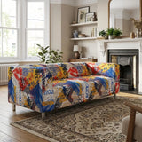 IKEA Klippan Sofa Cover Fitted Replacement Polycotton Slipcover for 2 Seat Loveseat Multicolour