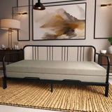 Neutral Beige daybed mattress cover — sofa-to-bed protector for the IKEA Hemnes / Fyresdal frame 