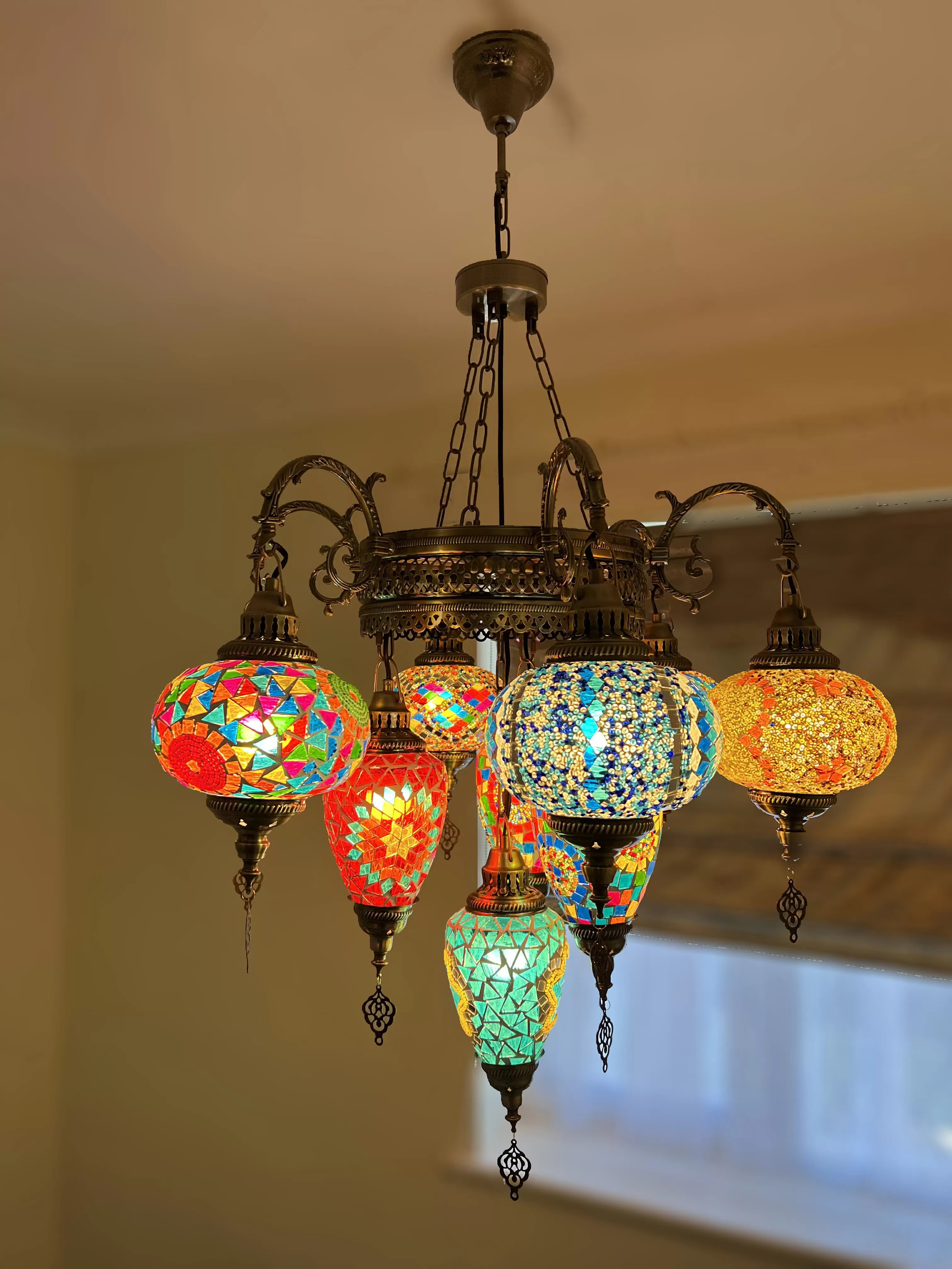 handmade-bohemian-style-ceiling-chandelier-Pandora-lamp-