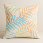 Tropiskt palmblad Kuddfodral Coral Blue - Utomhus Trädgård Patio 50×50 cm Vattenresistent Dralon Polyester Print