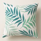 Tropiskt palmblad Kuddfodral Grön - Utomhus Trädgård Patio 50×50 cm Vattenresistent Dralon Polyester Print