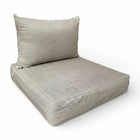 Kuddset för Trädgård Utomhus - Sitt- och ryggdynor med skumkuddar, Passar IKEA FRÖSÖN DUVHOLMEN JÄRPÖN SOLLERÖN (FROSON-kompatibel), Neutral Polyester-bomull