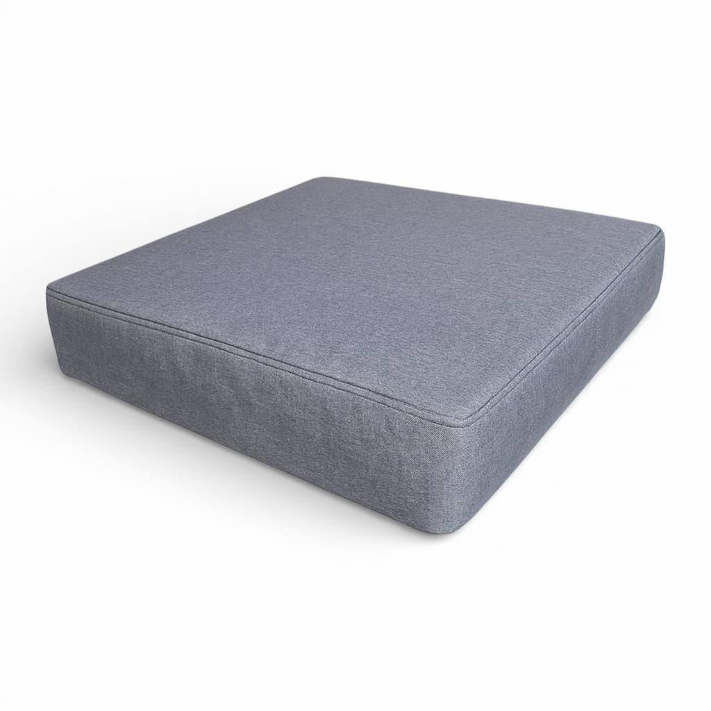 Ulkokäyttöön tarkoitettu istuintyynyn tyynynpäällinen - 62×62×12 cm polyesteri-puuvillaa sisältävä korvaava, sopii IKEA Frösön Duvholmen Järpön Sollerön (Frösön yhteensopiva), harmaa polyesteri-puuvillaa sisältävä