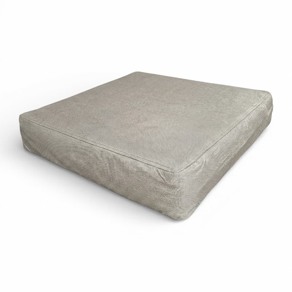 Ulkokäyttöön tarkoitettu istuintyynyn tyynynpäällinen - 62×62×12 cm polyesteri-puuvillaa sisältävä korvaava, sopii IKEA Frösön Duvholmen Järpön Sollerön (Frösön yhteensopiva), neutraali polyesteri-puuvillaa