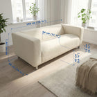 IKEA Klippan Sofa Cover Fitted Replacement Slipcover for 2 Seat Loveseat Velvet Forest Green