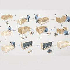 IKEA Klippan cover fitting instructions — how to fit the 2-seat sofa slipcover