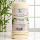 Organic bamboo cotton bath sheet set in Ivory — quick-dry, highly absorbent towels