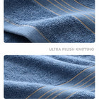 Bamboo Cotton Bath Sheet & Gym Hand Towel Set Teal Blue — Eco-Friendly Quick-Dry Absorbent Spa Towel