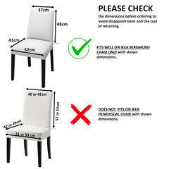 Fit check: the replacement chair cover fits the IKEA Bergmund, not the Henriksdal chair