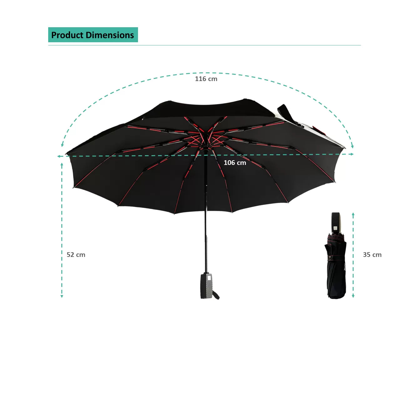 Premium Quality Audi Car Accessories Umbrella Ultra Strong Anti-UV Automatic Folding Brolly